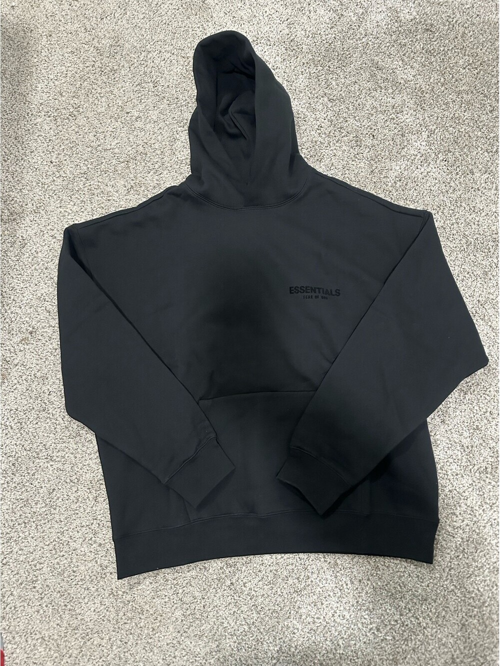 Essentials Fear Of God Black Hoodie Size XL Excellent Condition #204